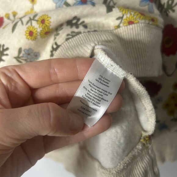 Talbots Allover Floral Print Crewneck Sweater Cottagecore Granny Women’s XLP - Picture 6 of 9